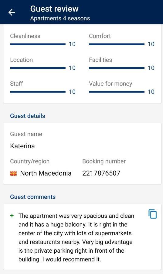 Apartments 4 Seasons Охрид Екстериор снимка